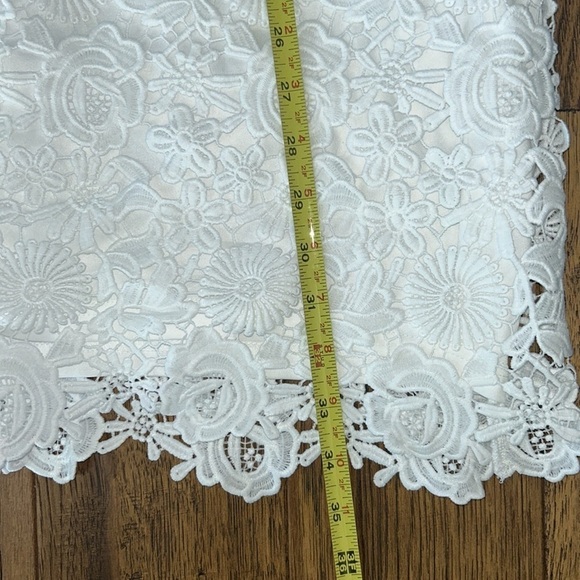 Lulus: Love Poem Lace Mini Dress: Size M - Picture 8 of 10